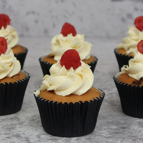 Raspberry & White Chocolate Cupcakes